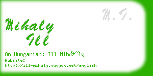 mihaly ill business card